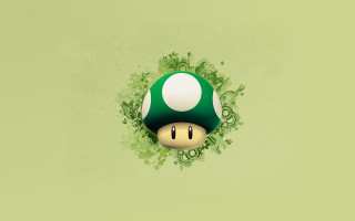 Green mushroom surreal ambient occlusion - pop surrealism free wallpaper