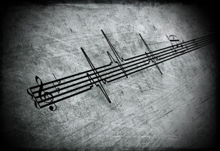 Musical note grunge background black - musical note free wallpaper