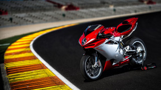 Red motorcycle race track yellow - a red helmet free wallpaper