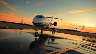 Small plane runway sunset dawn - the runway free wallpaper
