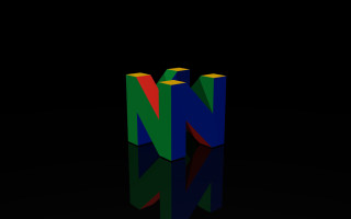 Colorful object reflection black background - letterism free wallpaper