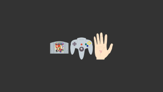 Hand reaching video game controller - a hand free wallpaper
