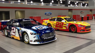 Two cars checkered floor ford - madhouse free wallpaper