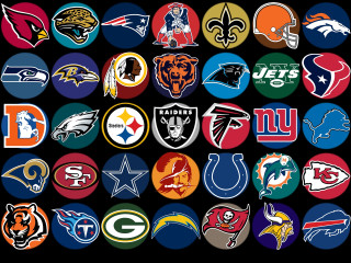 Nfl logos black background white - cleve gray free wallpaper