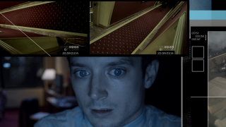 Man staring camera red carpet - video art free wallpaper