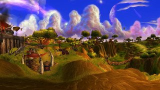 Fantasy landscape house trees animals - bedwyr williams free wallpaper