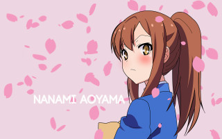 Girl long hair blue shirt 7 - a girl free wallpaper