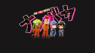 Anime characters group black background 16 - derf free wallpaper
