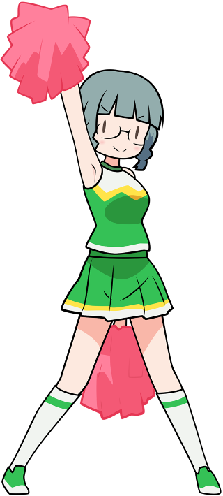 Girl pink green dress cheerleader - a girl free wallpaper