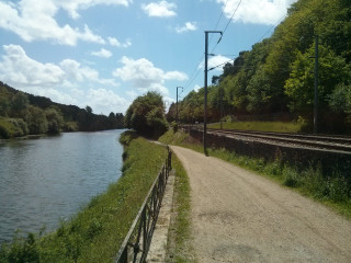 Dirt road river train track 2 - a train free wallpaper