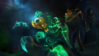 Demon skull chest demon arm - a painting of a demon free wallpaper