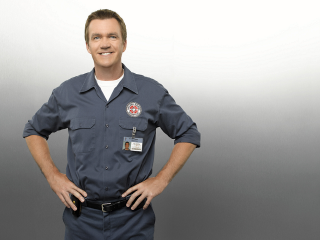 Man blue uniform posing picture - a blue uniform free wallpaper