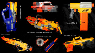Nerf guns black background description - derf free wallpaper