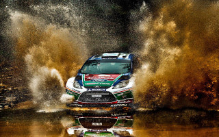 Car mud splash night sky - an oil painting free wallpaper
