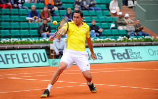 Man yellow shirt tennis court - ignacio fernandez rio free wallpaper