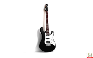 Black white guitar wall red - 3 d model free wallpaper