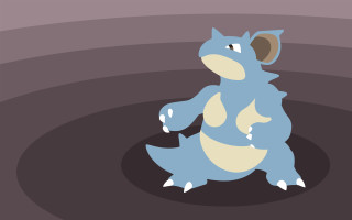 Cartoon pokemon stand happy striped - a circle free wallpaper