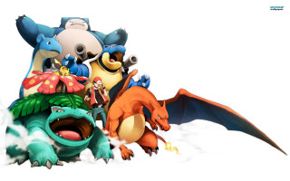 Cartoon characters group dragon white - a group of cartoon characters free wallpaper