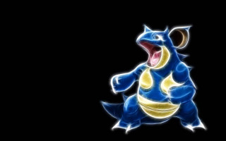 Blue yellow pokemon open mouth - david young cameron free wallpaper