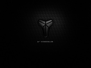 Black background black white logo 3 - a white logo free wallpaper