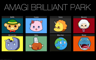 Cartoon faces black background amag - kawaii free wallpaper