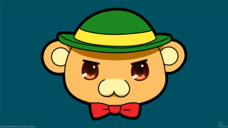 Cartoon monkey green hat red - alex petruk ape free wallpaper