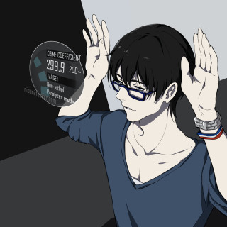 Man glasses hands up portrait - glass free wallpaper