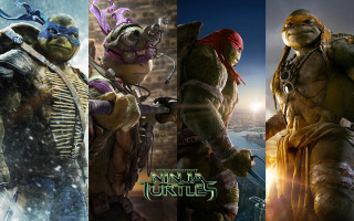 Teenage mutant turtles city skyline - a castle free wallpaper