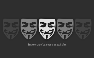 Masks anonymous verdadism expressive skull - verdadism free wallpaper