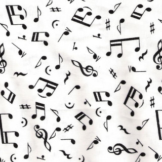 White sheet black musical notes - a white sheet free wallpaper
