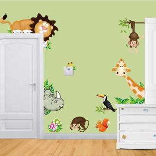 Room wall animals door window - free gaming wallpaper