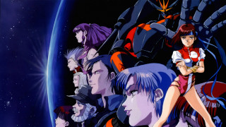 Anime characters planet robot person - a group of anime characters free wallpaper