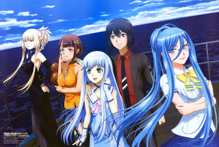 Anime girls boat ocean suit - a man in a suit and tie free wallpaper