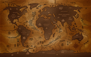 World map people fantasy matte - fantasy art free wallpaper