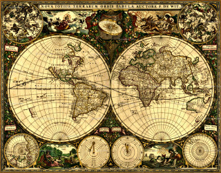 World map countries side - the other side free wallpaper