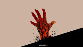 Hand blood reaching tree black - a hand free wallpaper