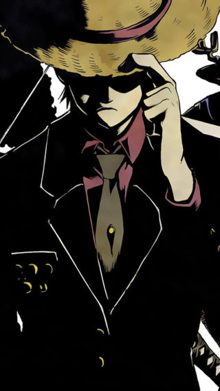 Man hat tie talking cellphone - a cell phone free wallpaper