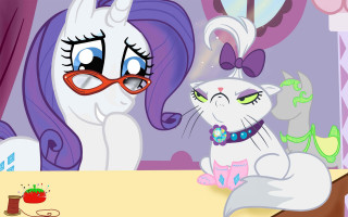 Cartoon cat pony mask bow - bourgeoi free wallpaper