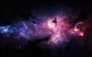 Colorful space stars black hole 4 - a black hole free wallpaper