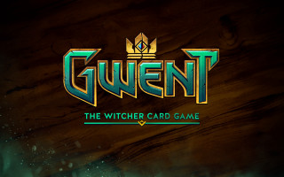 Guent witch card game logo - a wooden background free wallpaper