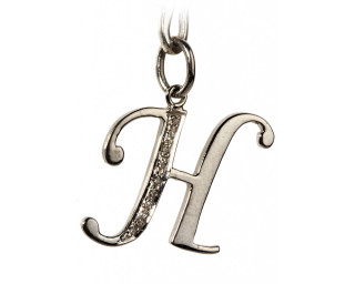 Silver initial charm diamond letter - high detail 8 k free wallpaper