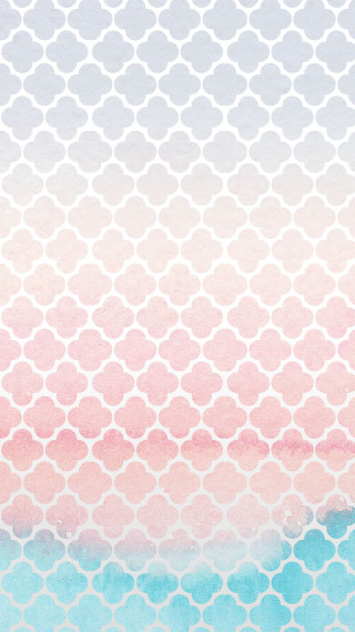 Watercolor painting pink blue ocean - wave free wallpaper