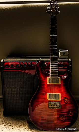 Red guitar amp counter wall - alex petruk ape free wallpaper