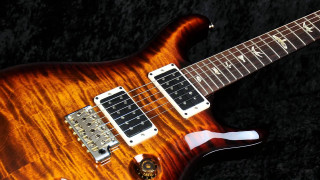Guitar brown black white red - alex petruk ape free wallpaper