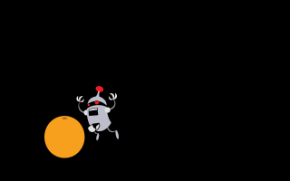 Cartoon character playing ball night - derf free wallpaper