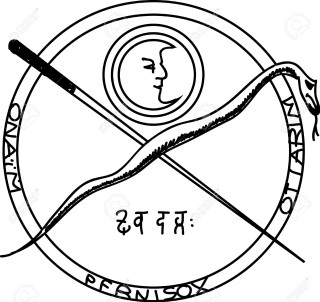 Black white drawing logo circular - panfuturism free wallpaper