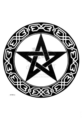 Pentagram celtic designs artwork image - the middle of it free wallpaper
