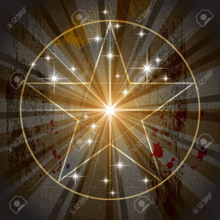Golden star light burst grungy - golden free wallpaper