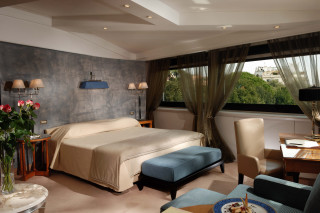 Bedroom bed with comfortable bedding 4 - the room free wallpaper