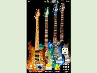 Cell phone guitars clock screen - constant permeke free wallpaper